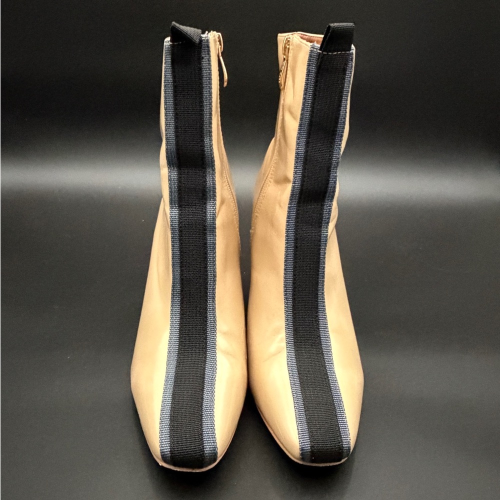 Cape Robbin Beige Ankle Boots Block Heel | Women's 9